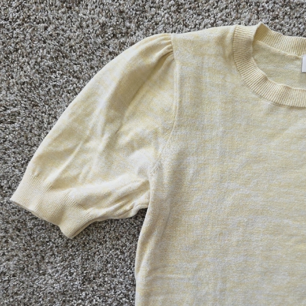 LOFT Cream Short Sleeve Tee - Picture 4 of 5